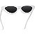 Óculos Escuros Gatinho Clássico Blogueira Pin Up Retrô - Imagem 3