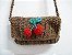 Bolsa Transversal Pin Up Retrô de Cereja em Crochê Cherry - Imagem 2