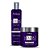 Kit Matizador Shampoo 250ml Máscara 500g Violeta Platinum Desamarelador Loira Anjore - Imagem 2