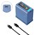 Bateria SmallRig 4267 NP-F970 USB-C 10500mAh (Azul) L-Series - Imagem 8