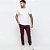 Calça Jogger Masculina Sarja Skinny Bordô * - Imagem 5