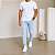 Calça Jeans Slim Azul Clara SD03 - Imagem 2