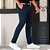 Calça Social Masculina Alfaiataria Sarja Esporte Fino Azul - Imagem 1