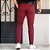Calça Social Masculina Alfaiataria Sarja Esporte Fino Bordô - Imagem 3