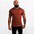 Camiseta Masculina Slim Básica Lisa Marrom - Imagem 5