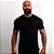 Camiseta Masculina Slim Básica Lisa Preta - Imagem 1