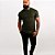 Camiseta Masculina Slim Básica Lisa Verde - Imagem 5