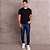 Calça Jeans Destroyed Masculina Skinny EV03 - Imagem 4