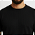 Camiseta Masculina Slim Canelada Lisa Preta - Imagem 3