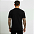 Camiseta Masculina Slim Canelada Lisa Preta - Imagem 8