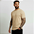 Camiseta Masculina Slim Canelada Lisa Bege - Imagem 6