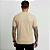 Camiseta Masculina Slim Canelada Lisa Bege - Imagem 8