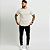 Camiseta Masculina Slim Canelada Lisa Off White - Imagem 10