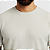 Camiseta Masculina Slim Canelada Lisa Off White - Imagem 3