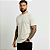 Camiseta Masculina Slim Canelada Lisa Off White - Imagem 6