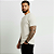 Camiseta Masculina Slim Canelada Lisa Off White - Imagem 7