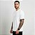 Camiseta Masculina Básica Lisa Gola Ribana Branca - Imagem 2