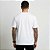 Camiseta Masculina Básica Lisa Gola Ribana Branca - Imagem 4