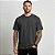 Camiseta Masculina Básica Lisa Gola Ribana Chumbo - Imagem 1