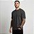 Camiseta Masculina Básica Lisa Gola Ribana Chumbo - Imagem 2
