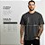 Camiseta Masculina Básica Lisa Gola Ribana Chumbo - Imagem 9