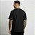 Camiseta Masculina Básica Lisa Gola Ribana Preta - Imagem 5
