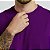 Camiseta Masculina Básica Lisa Gola Ribana Roxa - Imagem 6