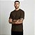 Camiseta Masculina Básica Lisa Gola Ribana Marrom - Imagem 5