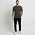 Camiseta Masculina Slim Canelada Lisa Chumbo - Imagem 5
