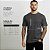 Camiseta Masculina Slim Canelada Lisa Chumbo - Imagem 8