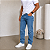 Calça Jeans Tradicional Reta Azul Média BF04 - Imagem 1