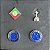 Kit 04 Botons pins do Cruzeiro Oficial - Imagem 2