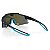 Óculos Esportivo Hupi Magnetic Preto e Azul Lente Azul Espelhada - Imagem 3