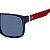 Óculos de Sol Masculino Tommy Hilfiger TH 1718/S Azul e Vermelho Fosco - Imagem 3