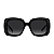 Óculos de Sol Feminino Tommy Hilfiger TH 2208/S Preto Brilho Lente Degradê - Imagem 3
