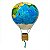 Balão em Cabaça Mapa Mundi XG - Eloisa - SP - Imagem 1