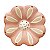 Flor de Parede 8Cm Rosa - Vilma - Vale do Jequitinhonha - MG - Imagem 1