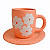Caneca Bege com Pires - Luiza - Vale do Jequitinhonha - MG - Imagem 1
