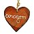 Coração com Dizeres "Coragem" - Beth - MG - Imagem 1