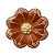 Flor de Parede 8Cm Vermelha - Roberta - Vale do Jequitinhonha - MG - Imagem 1