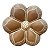 Flor de Parede 18Cm Marrom - Pedrelina - Vale do Jequitinhonha - MG - Imagem 1