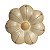 Flor de Parede 10Cm Bege Claro - Claudia - Vale do Jequitinhonha - MG - Imagem 1