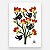 Xilogravura "Pássaros e Flores 1" P 2026 - Edna - PE - Imagem 1