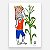 Xilogravura "Carregando Milho" P - Edna - PE - Imagem 1