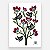 Xilogravura "Pássaros e Flores 3" P 2026 - Edna - PE - Imagem 1