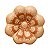 Flor de Parede 8Cm Bege - Maria de Ci - Vale do Jequitinhonha - MG - Imagem 1