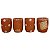 Conjunto com 4 Copos - Vale do Jequitinhonha - MG - Imagem 1
