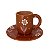 Caneca Vermelha com Pires P - Luiza - Vale do Jequitinhonha - MG - Imagem 1