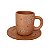 Caneca Bege com Pires - Luiza - Vale do Jequitinhonha - MG - Imagem 1