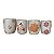 Conjunto com 4 Copos - Vale do Jequitinhonha - MG - Imagem 1